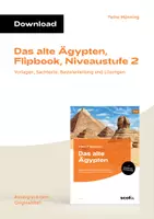 Vorschau - Arbeitsblätter - Das alte Ägypten, Flipbook, Niveaustufe 2 - Deckblatt