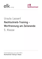 Vorschau - Arbeitsblätter - Rechtschreibung-Training 5. Klasse - Worttrennung am Zeilenende 5 - Deckblatt