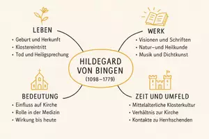 Vorschau - Arbeitsblätter - Lernposter + Arbeitsblatt "Hildegard von Bingen" + Onlineübung & MP3 + Mindmap + Infografik - Seite 3