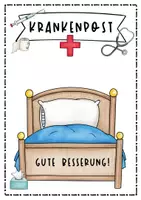 Vorschau - Bildkarten - Eule, Fuchs und Waschbär: Krankenpost - Seite 1
