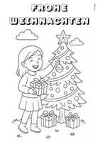 Vorschau - Mal- und Bastelvorlagen - Ausmalbilder: Weihnachten - Seite 1