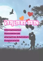 Vorschau - Arbeitsblätter - Verliebt sein - Deckblatt