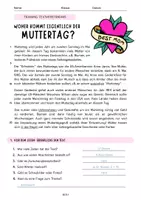 Vorschau - Arbeitsblätter - Textarbeit: Woher kommt eigentlich der Muttertag? - Seite 3