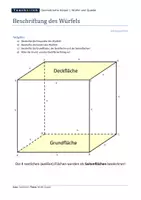 Vorschau - Arbeitsblätter - Würfel und Quader - Einstieg - Seite 2