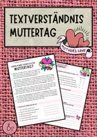 Vorschau - Arbeitsblätter - Textarbeit: Woher kommt eigentlich der Muttertag? - Deckblatt