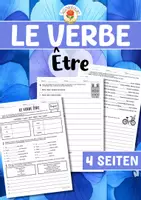 Vorschau - Arbeitsblätter - Le verbe - Être - Deckblatt