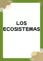 Vista previa - Hojas de trabajo - LOS ECOSISTEMAS - Portada