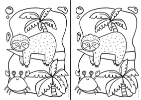 Vorschau - Mal- und Bastelvorlagen - Ausmalbilder Sommer – Tiere, Obst & Spaß für Kinder - Seite 2