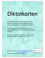 Vorschau - Aufgabenkarten - Diktatkarten - Seite 2