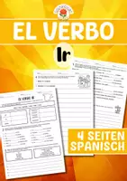Vorschau - Arbeitsblätter - El verbo - Ir - Deckblatt