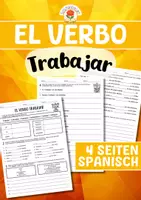 Vorschau - Arbeitsblätter - El verbo - Trabajar - Deckblatt