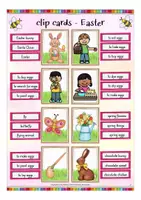 Vorschau - Aufgabenkarten - Easter Englisch Klammerkarten (Ostern) - Seite 3