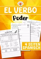 Vorschau - Arbeitsblätter - El verbo - Poder - Deckblatt