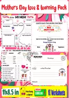 Aperçu - Matériel pour travaux manuels / dessin - Mother’s Day Love & Learning - Page de couverture