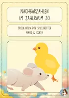 Vorschau - Spiele - Spielkarten: Nachbarzahlen im Zahlraum 20 - Deckblatt