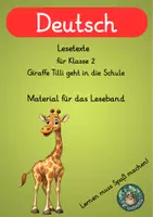 Vorschau - Arbeitsblätter - Leseband Lesetexte für Klasse 2 Giraffe Tilli - Deckblatt