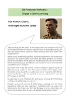 Vorschau - Arbeitsblätter - Die Potsdamer Konferenz - "Die 4 Ds" (Ziele) - Deckblatt