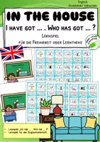 Vorschau - Stationenlernen - In the House – Lesespiel für den Englischunterricht - Deckblatt