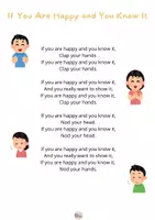 anteprima - Altro tipo di materiale - Song and visual cards- If You Are Happy And You Know It - Pagina 1