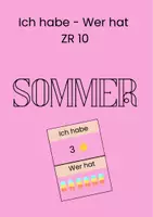 Vorschau - Fördermaterial/Inklusion - Ich habe - Wer hat, ZR10, Sommer - Deckblatt