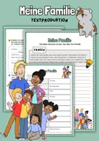 Vorschau - Arbeitsblätter - Meine Familie - Textproduktion (DaF/DaZ und Grundschule) - Deckblatt