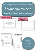 Vorschau - Spiele - Materialpaket - Quiz Quiz Trade (Mathematikspiel) - Seite 1