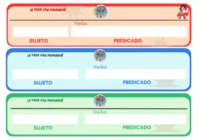 Vista previa - Juegos / Gamificación - RUEDAS DE LAS ORACIONES (Juegos refuerzo SUJETO-PREDICADO) - página 1