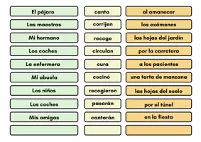Vista previa - Juegos / Gamificación - PALOMITAS GRAMATICALES + 1 (Juegos refuerzo Sujeto y predicado) - página 3