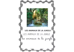 Aperçu - Apprentissages en autonomie - QLM VOCABULAIRE LES ANIMAUX DE LA JUNGLE - Page de couverture