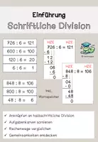 Vorschau - Präsentationen/Tafelbilder - Einführung schriftliche Division - Deckblatt