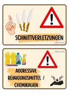 Vorschau - Bildkarten - Bildkarten - Unfallgefahren in der Schulküche - Seite 3