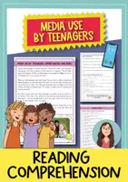 Vorschau - Arbeitsblätter - Media use by teenagers: reading comprehension and grammar (Englisch) - Deckblatt