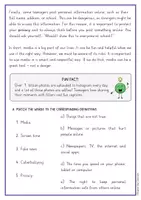 Vorschau - Arbeitsblätter - Media use by teenagers: reading comprehension and grammar (Englisch) - Seite 2