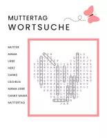 Vorschau - Spiele - Muttertag Wortsuche - Seite 1