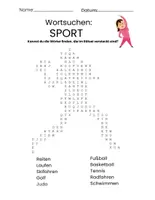Vorschau - Spiele - Wortsuchen: SPORT - Deckblatt