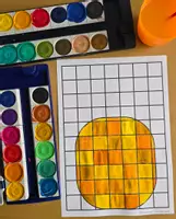 Vorschau - Mal- und Bastelvorlagen - Kunstidee für den Sommer : Ananas mit 3D-Effekt - Seite 2