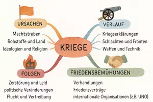 Vorschau - Arbeitsblätter - Lernposter + Arbeitsblätter zum Thema "Krieg" + Lösung & MP3 + Mindmap + Infografik - Seite 3