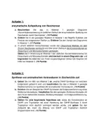 Vorschau - Arbeitsblätter - Klausur, Prüfung Enzymatik: Substratspezifität und Hemmung - Deckblatt