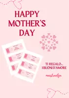 anteprima - Materiale per pittura e bricolage - Festa della mamma- I miei buoni d'amore - Pagina di copertina