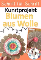 Vorschau - Stundenentwürfe - Kunstprojekt - Webblumen im Sommer - Blumen aus Wolle weben - Deckblatt