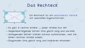 Vorschau - Präsentationen/Tafelbilder - Animierte Präsentation zu Rechteck und Quadrat - Seite 3