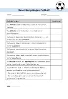 Vorschau - Aufgabenkarten - Bewertungsbogen Fußball 4. Klasse Sportunterricht - Seite 2