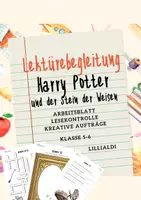 Vorschau - Arbeitsblätter - Lektürebegleitung, Leseportfolio, Lesekontrolle: Harry Potter - Deckblatt
