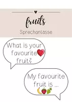 Vorschau - Präsentationen/Tafelbilder - Sprechanlässe fruits - Deckblatt