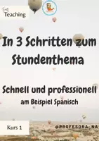 Vorschau - Stundenentwürfe - 🚀EasyTeaching 1: Formuliere dein Stundenthema in 3 Schritten! (Ebook 1) - Deckblatt