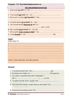 Vorschau - Arbeitsblätter - Das Adverbialpronomen en. - Deckblatt