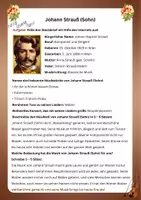 Vorschau - Arbeitsblätter - Steckbrief_Johann Strauß (Sohn) (Gymnasium/Mittelschule) - Seite 1