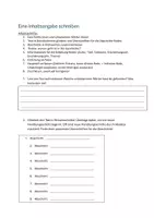 Vorschau - Arbeitsblätter - Schreibanleitung für eine Inhaltsangabe - Deckblatt
