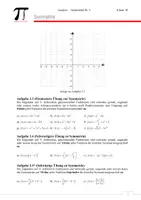 Vorschau - Stundenentwürfe - Symmetrie - Unterrichtsreihe Analysis Klasse 10 - Einheit 3 - Seite 1
