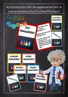 Vorschau - Stationenlernen - Rollenkarten für Gruppenarbeiten (Naturwissenschaften) - Deckblatt